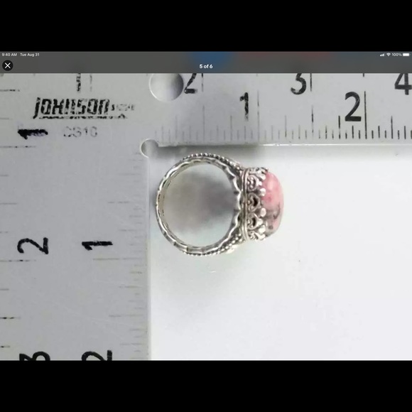 Designer NOA Solid Sterling Silver Heart ❤️ 8.5 Ring magnificent - Picture 5 of 6